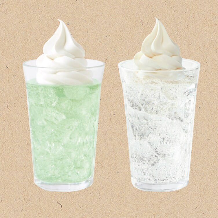 Café＆Meal MUJI近鉄四日市】メロンクリームソーダとクリームサイダー